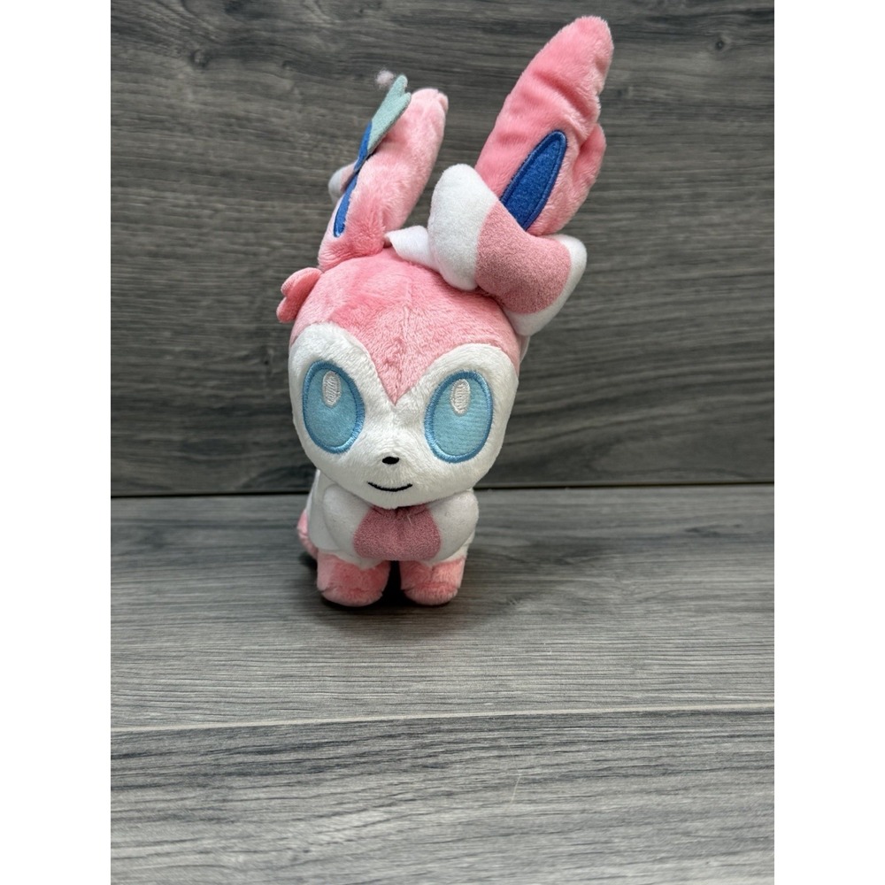 Pokemon Center 2014 Pokémon Dolls Sylveon Nymphia Plush Doll 7in Plush